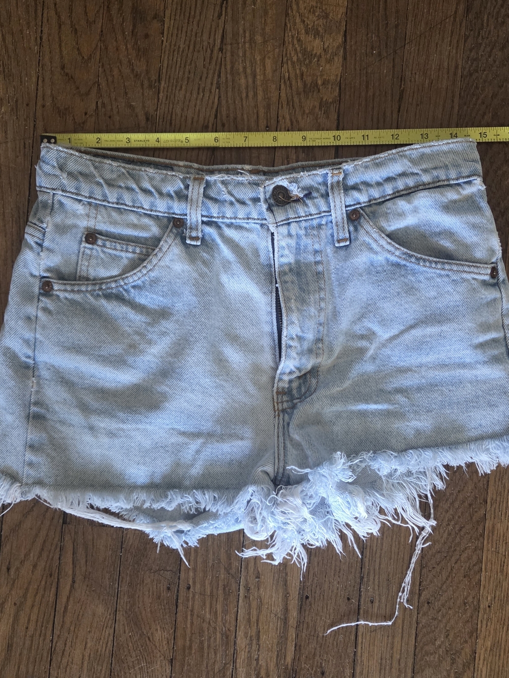Vintage 80s/90s Levi's 505 Orange Tab Cutoff Denim Shorts Made in USA